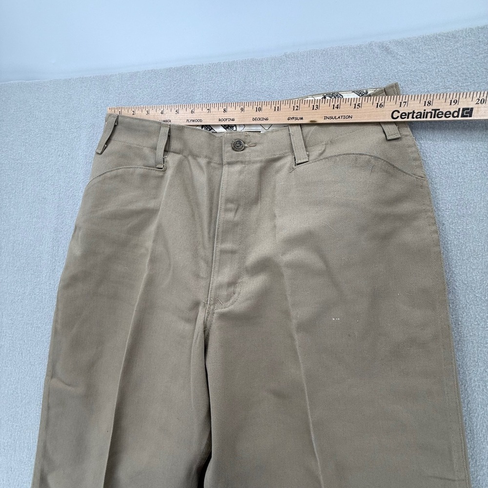 Ben Davis Work Chino Flat Front Utility Durable Pants Trousers Men Size 32 - Picture 2 of 10